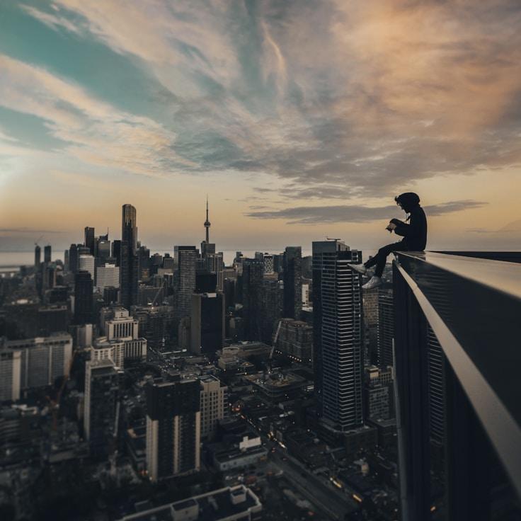 Sunset outdoors in Italy